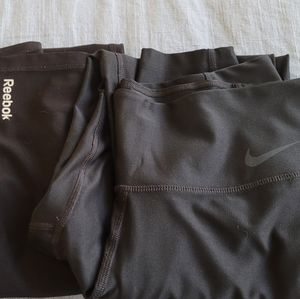 2 pairs yoga pants - Nike and Reebok!